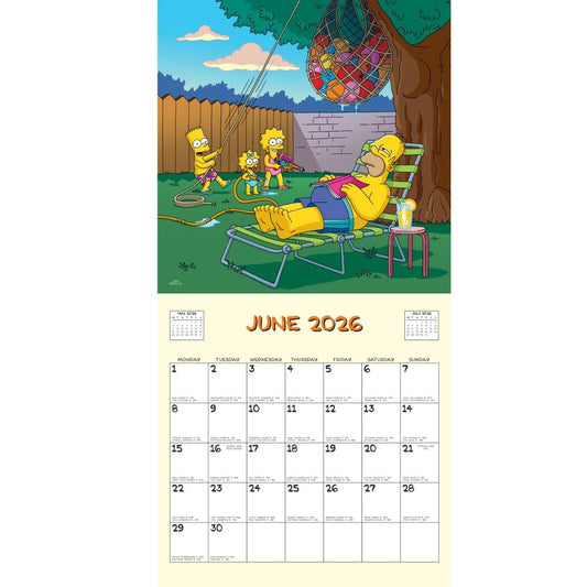The Simpsons Square 2026 Calendar
