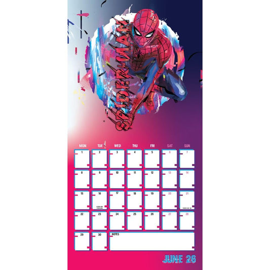 Spider-Man Square 2026 Calendar