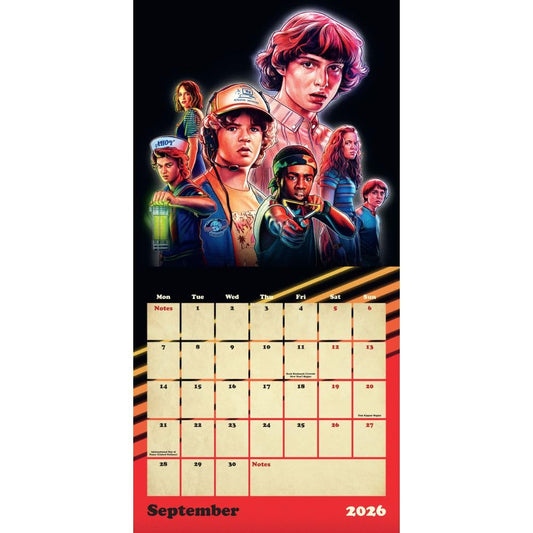 Stranger Things Square 2026 Calendar