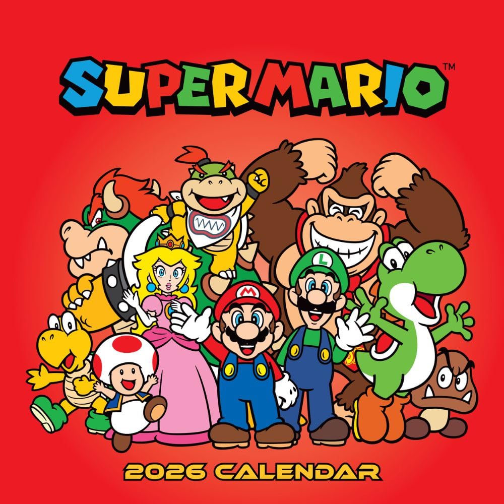 Super Mario Square 2026 Calendar
