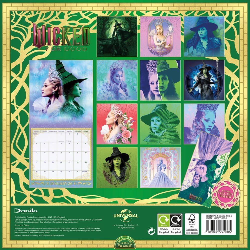 Wicked Square 2026 Calendar