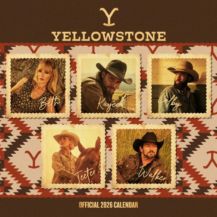 Yellowstone Square 2026 Calendar