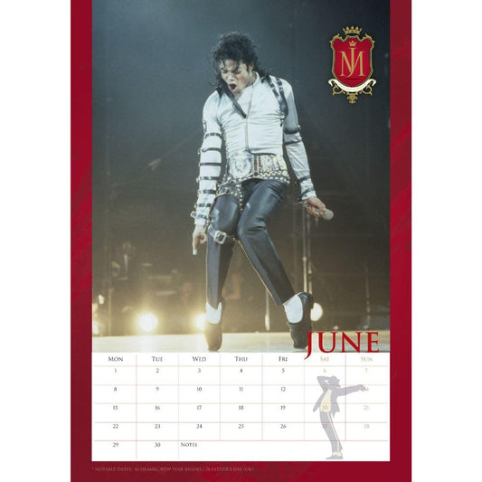 Michael Jackson A3 2026 Calendar, alternate view