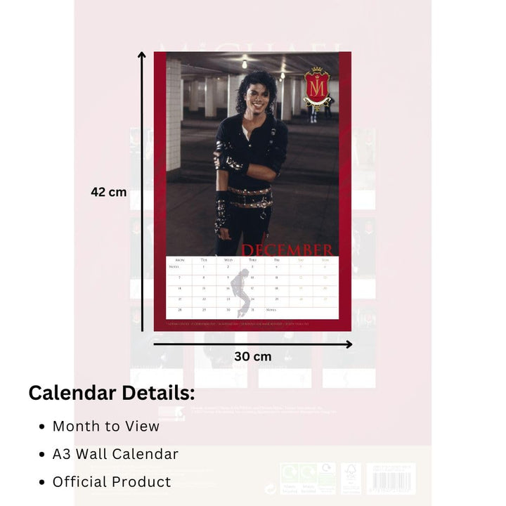 Michael Jackson A3 2026 Calendar