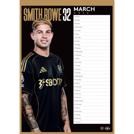 Fulham FC A3 2026 Calendar, alternate view