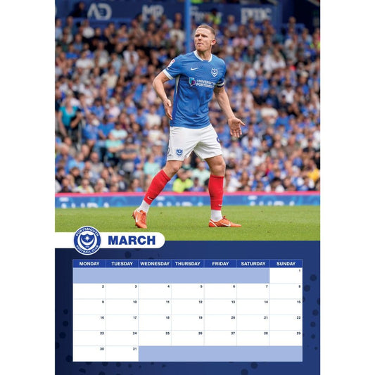 Portsmouth FC A3 2026 Calendar
