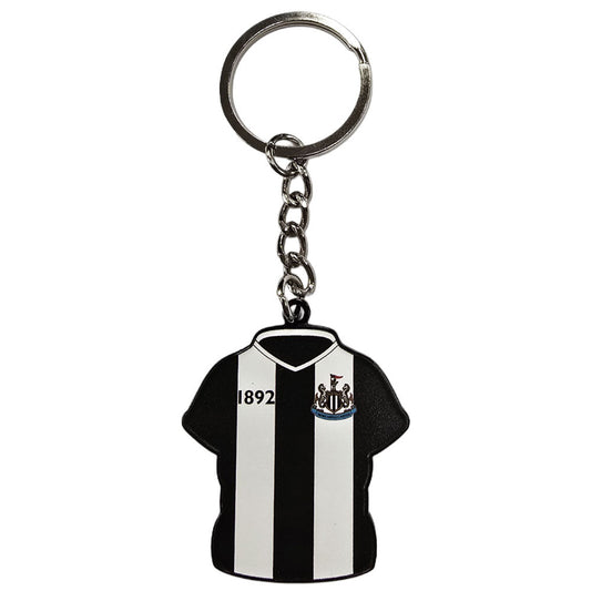 Newcastle United FC Home Shirt Keyring & Badge Set