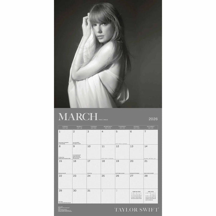 Taylor Swift Square 2026 Calendar