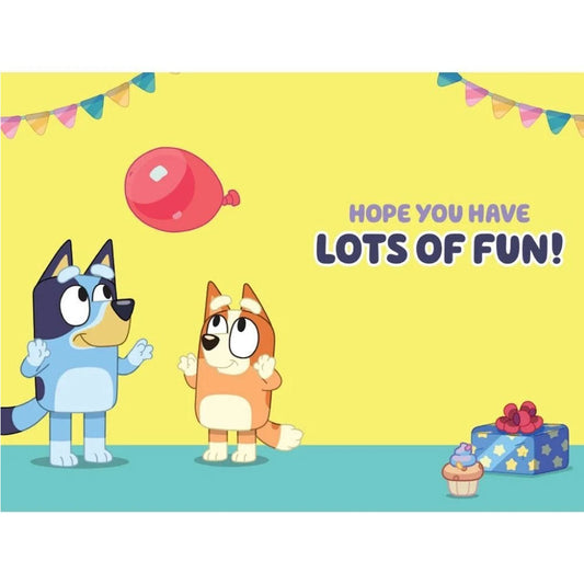 Bluey 3D Lenticular Birthday Card, alternate view