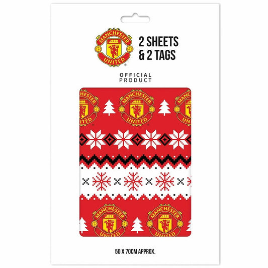 Manchester United FC Christmas Gift Wrap, alternate view