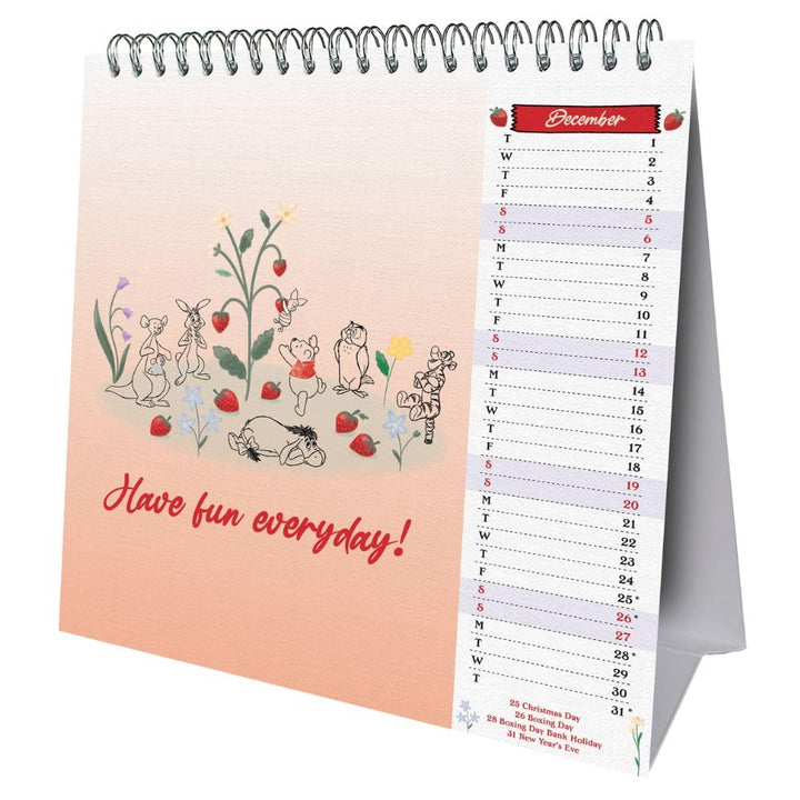Winnie The Pooh Desktop Calendar 2026