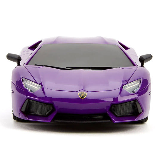 Lamborghini Aventador Radio Controlled Car 1:24 Scale Purple, alternate view