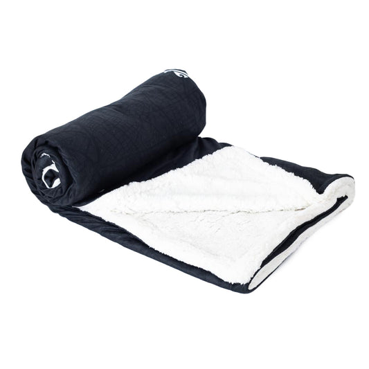 Manchester United FC Identity Sherpa Fleece Blanket