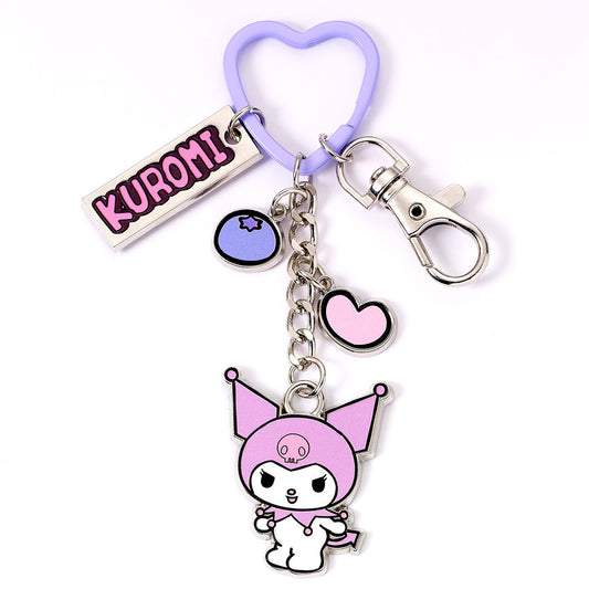 Kuromi Charm Keyring, alternate view