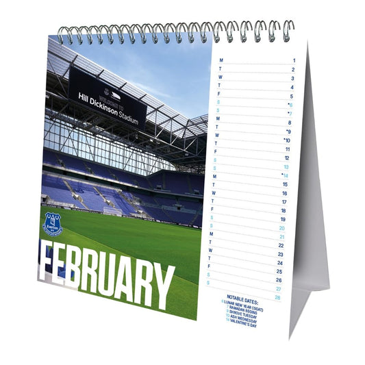 Everton FC Desktop Calendar 2027