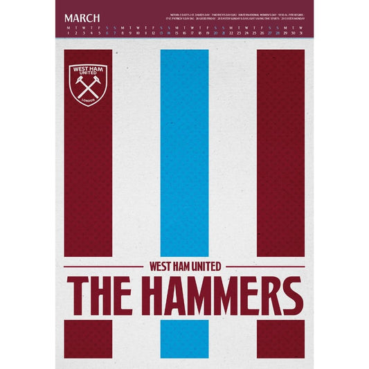 West Ham United FC Deluxe Calendar 2027
