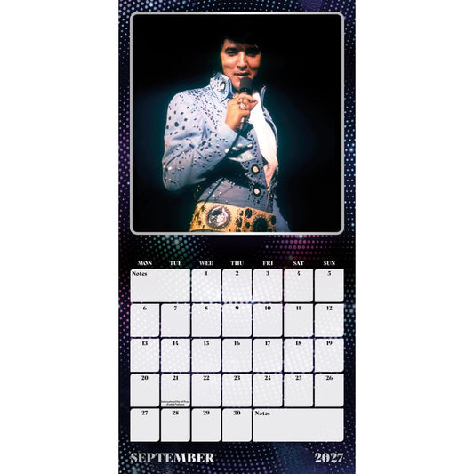 Elvis Square Calendar 2027