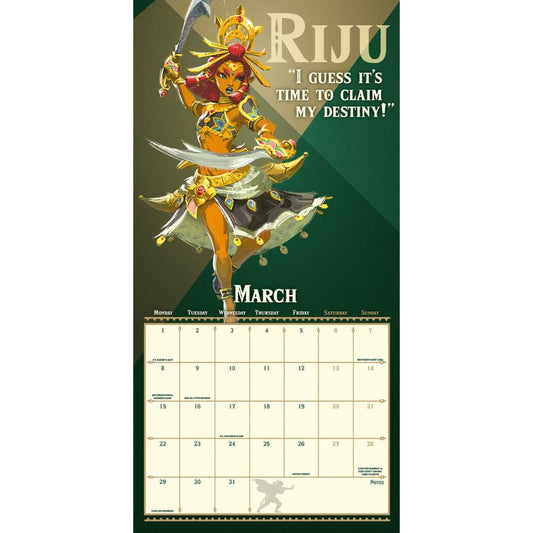 The Legend Of Zelda Square Calendar 2027