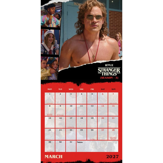 Stranger Things Square Calendar 2027