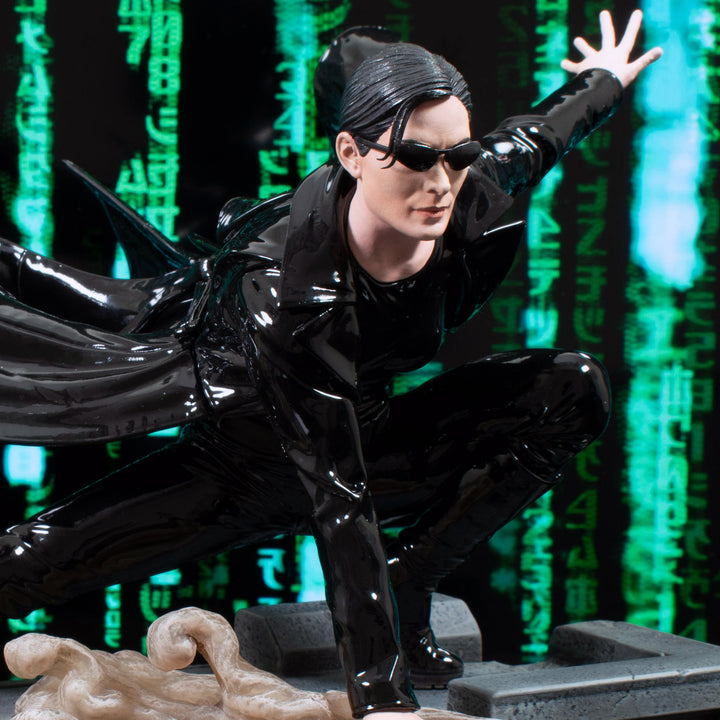 The Matrix Gallery Trinity Figure Diorama