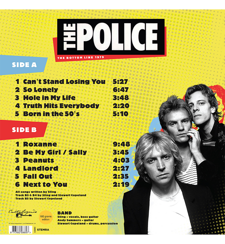 The Police – The Bottom Line 1979 (12-Inch Album on 180g Vinyl)