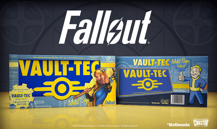 Official Fallout Vaul-Tec Metal Sign