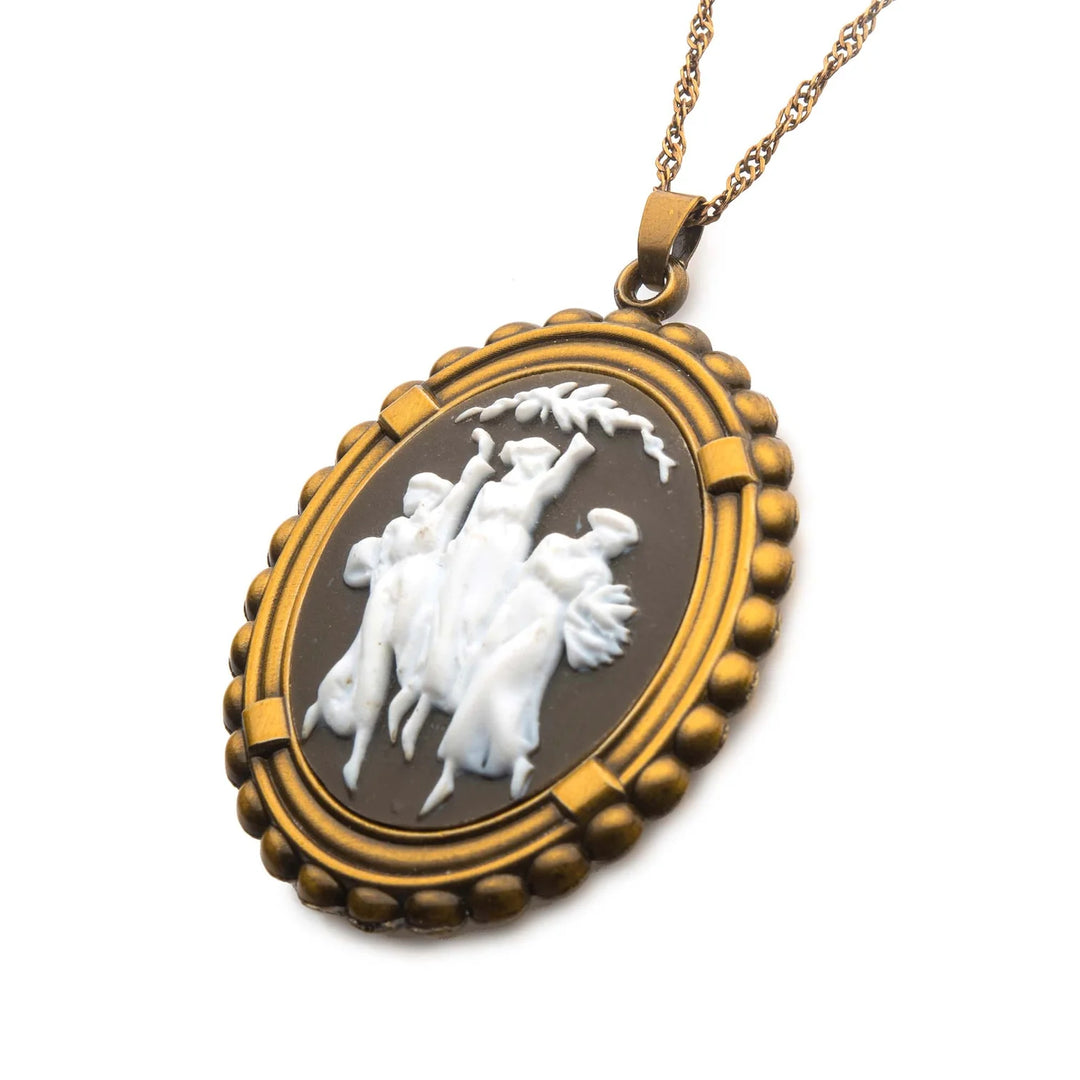 Marvel Wandavision Agatha Brooch Necklace