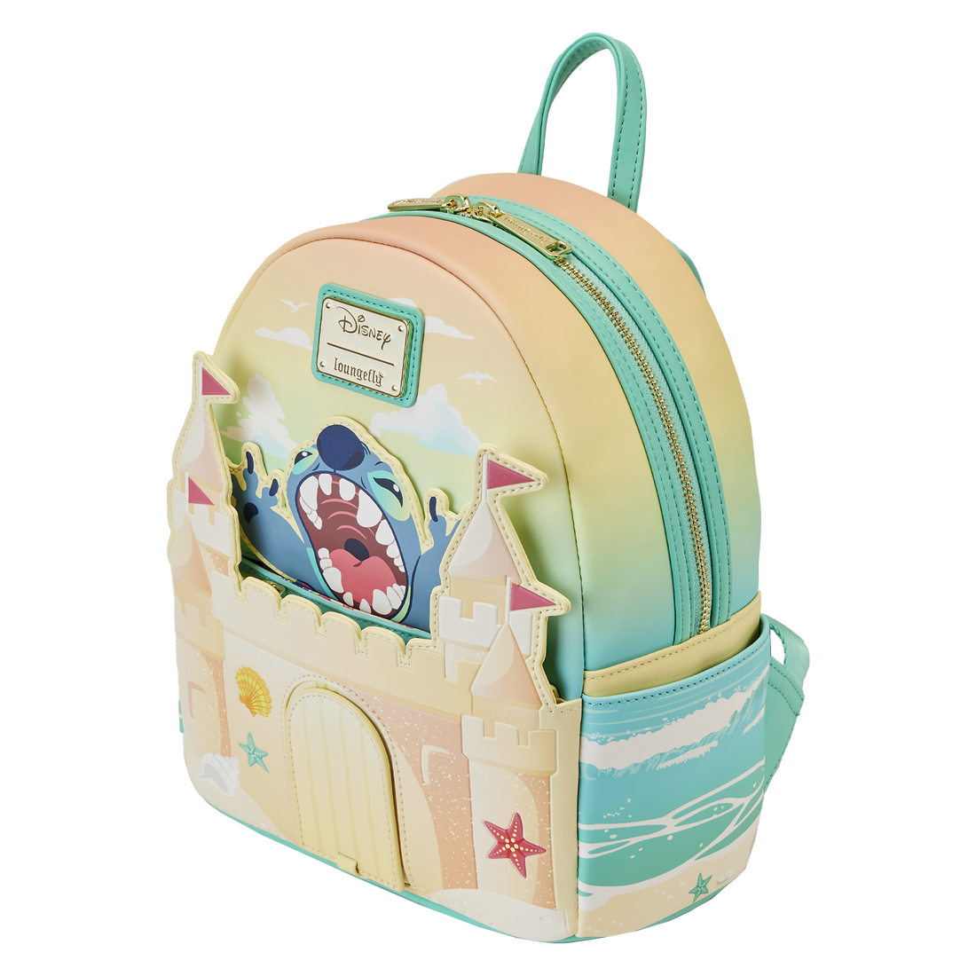 Loungefly Lilo & Stitch Sandcastle Beach Surprise Mini Backpack