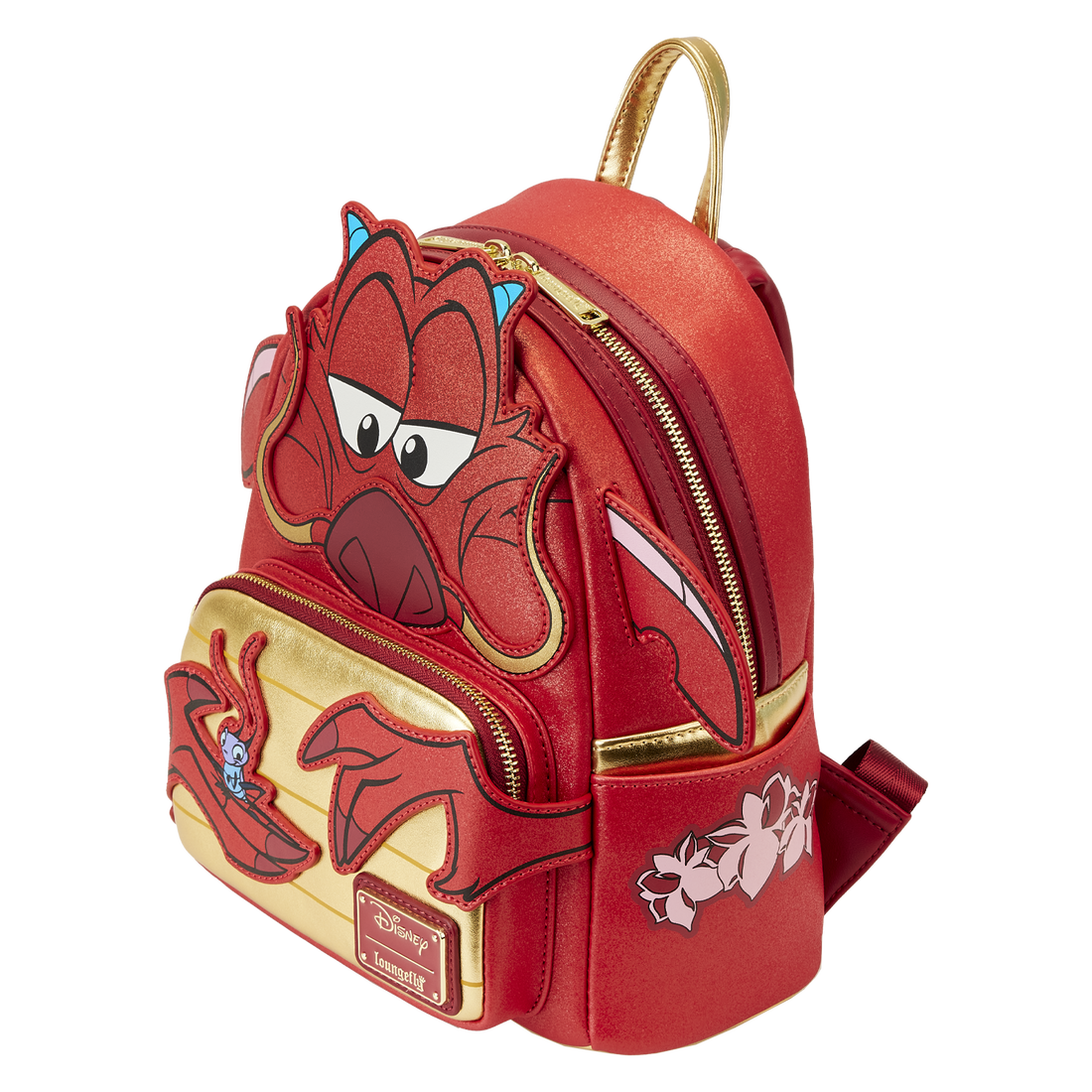 Loungefly Mulan 25th Anniversary Mushu Glitter Cosplay Mini Backpack
