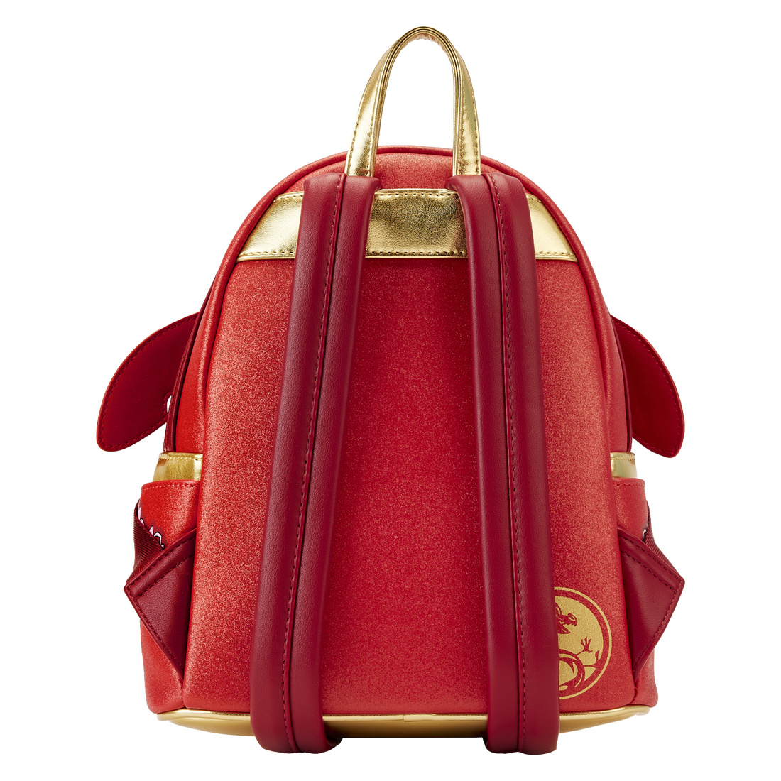 Loungefly Mulan 25th Anniversary Mushu Glitter Cosplay Mini Backpack