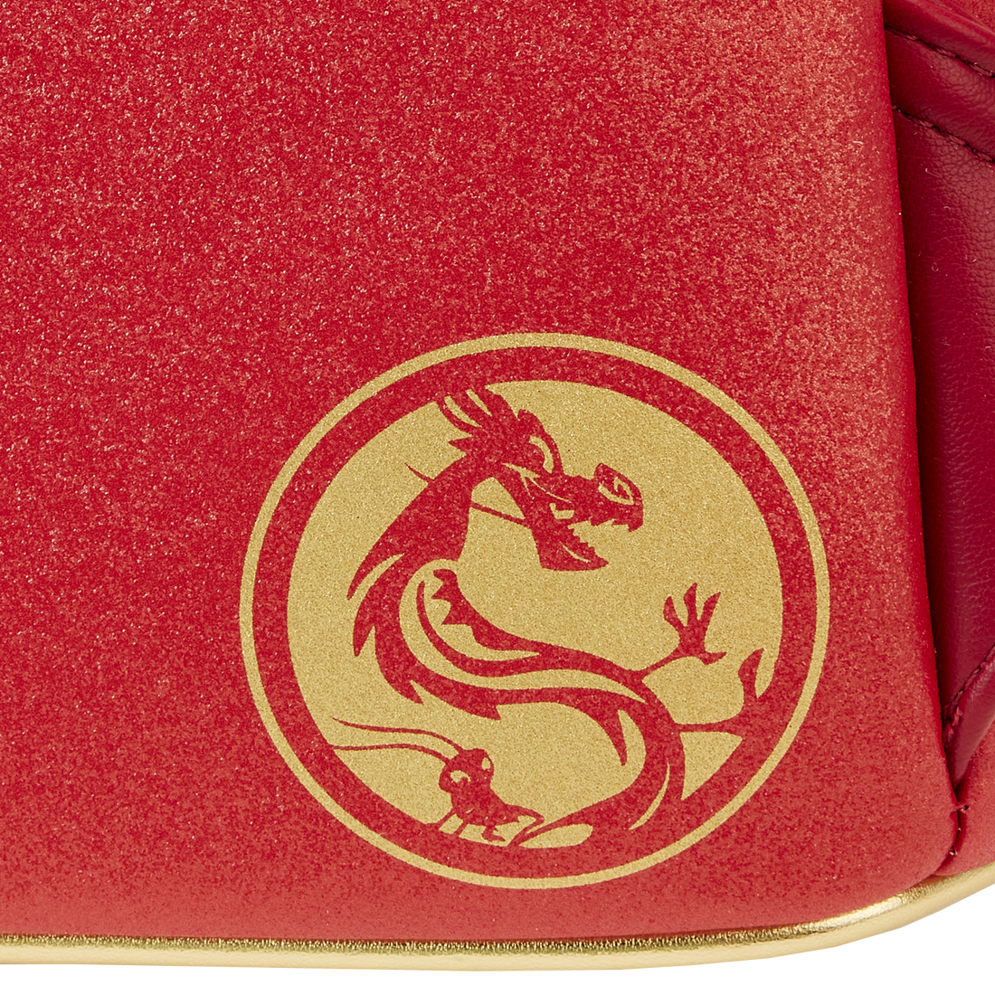 Loungefly Mulan 25th Anniversary Mushu Glitter Cosplay Mini Backpack