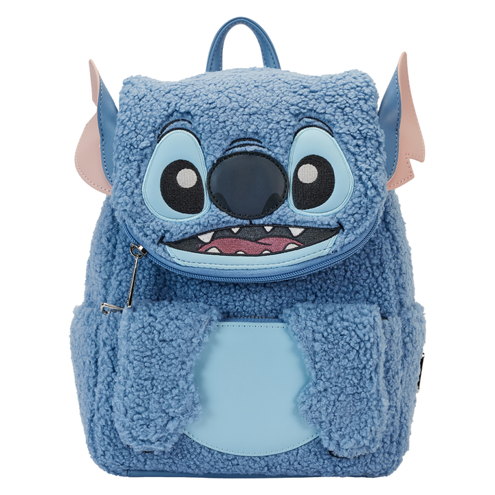 Loungefly Stitch Plush Sherpa Cosplay Mini Backpack