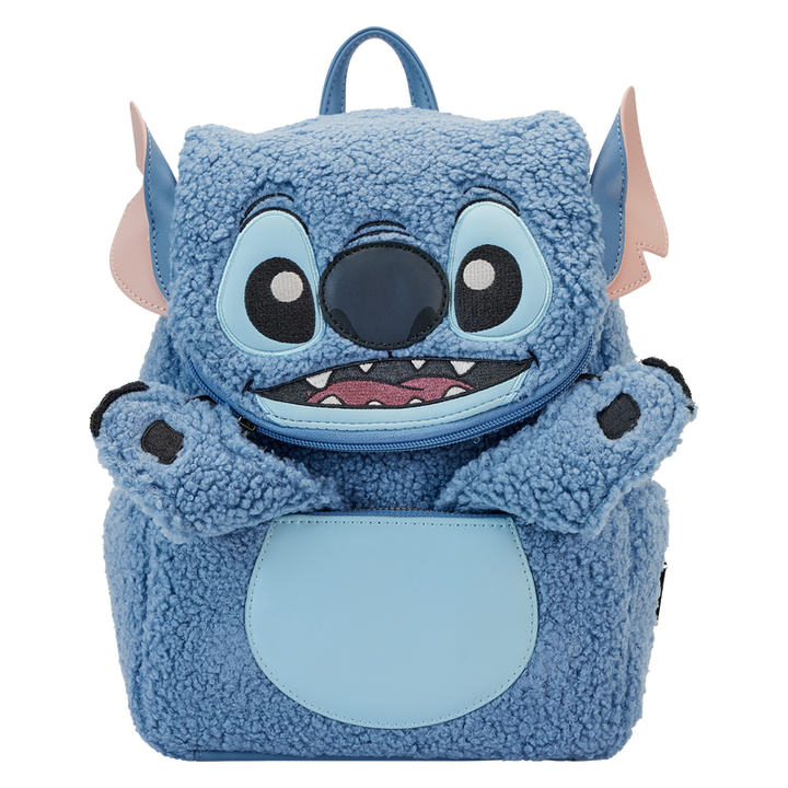 Loungefly Stitch Plush Sherpa Cosplay Mini Backpack