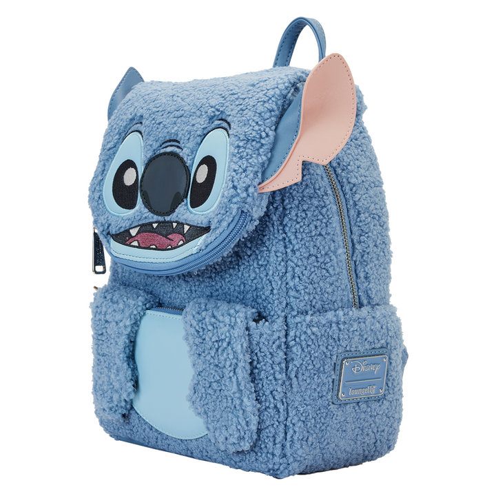 Loungefly Stitch Plush Sherpa Cosplay Mini Backpack