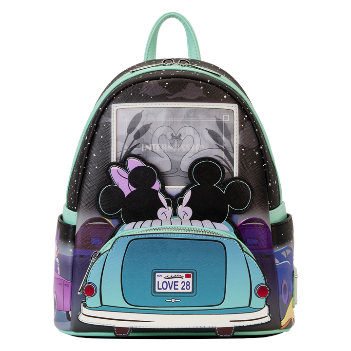 Loungefly Disney Mickey And Minnie Date Night Drive-In Mini Backpack