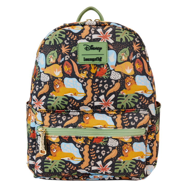 Loungefly Disney The Lion King 30th Anniversary Silhouette All Over Print Canvas Backpack