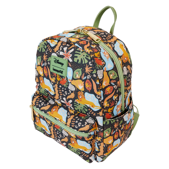 Loungefly Disney The Lion King 30th Anniversary Silhouette All Over Print Canvas Backpack