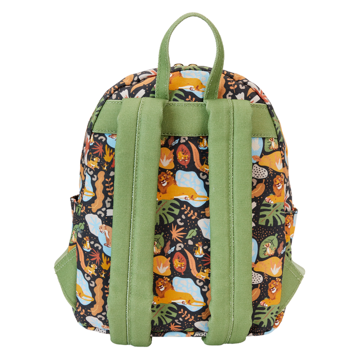 Loungefly Disney The Lion King 30th Anniversary Silhouette All Over Print Canvas Backpack