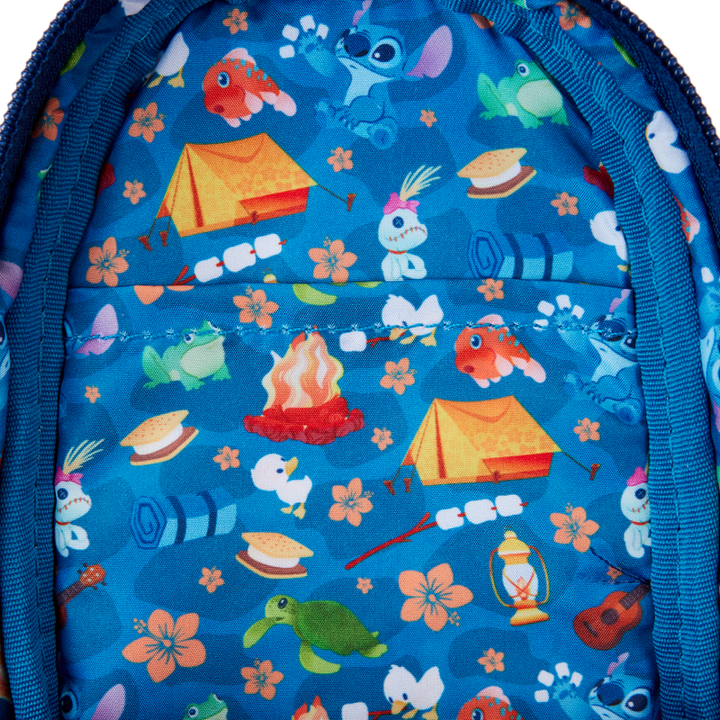 Loungefly Disney Stitch Camping Cuties Mini Backpack Pencil Case