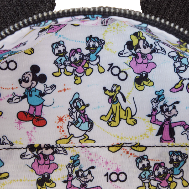 Loungefly Disney100 Mickey Mouse Classic Corduroy Convertible Mini Backpack & Crossbody Bag