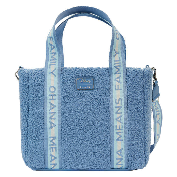 Loungefly Stitch Plush Sherpa Tote Bag With Coin Bag