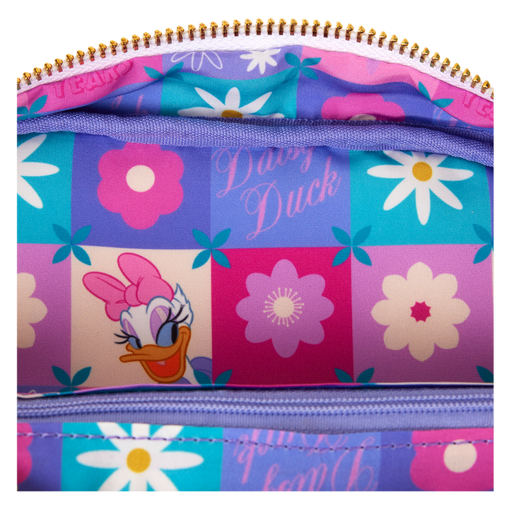 Loungefly Disney Daisy Duck Small Nylon Sling Bag