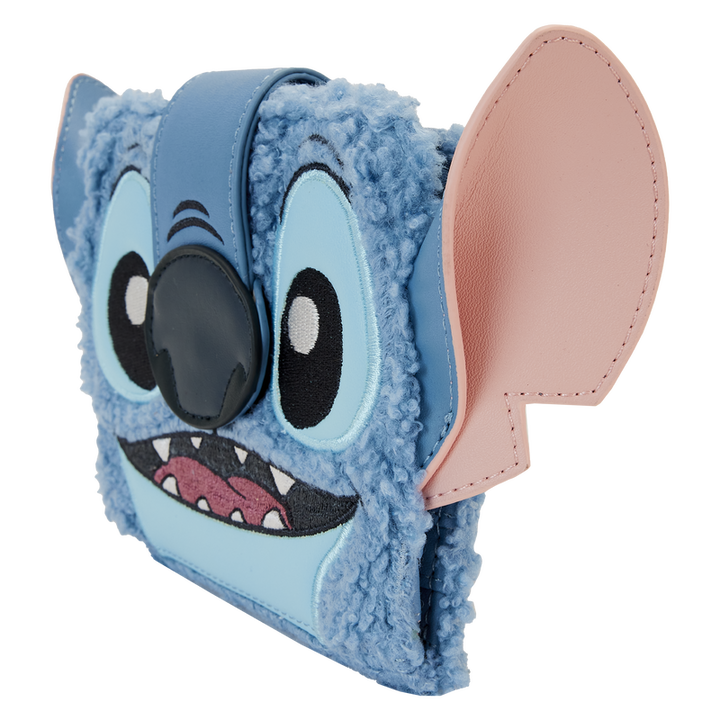 Loungefly Stitch Plush Sherpa Cosplay Bifold Wallet