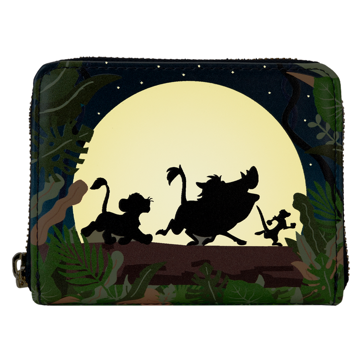Loungefly Disney The Lion King 30th Anniversary Hakuna Matata Silhouette Zip Around Wallet
