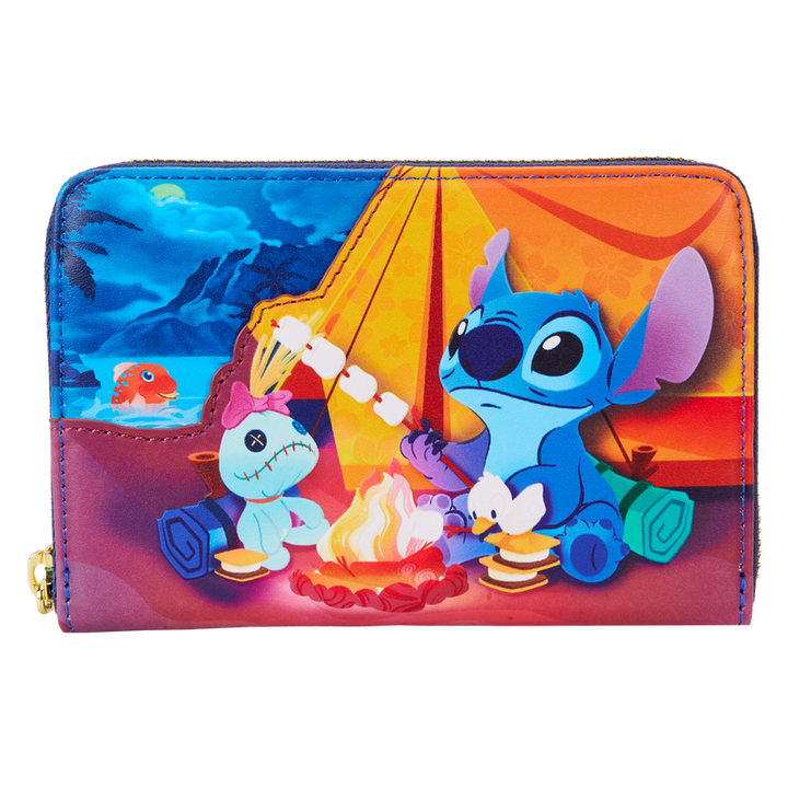 Loungefly Disney Stitch Camping Cuties Zip Around Wallet