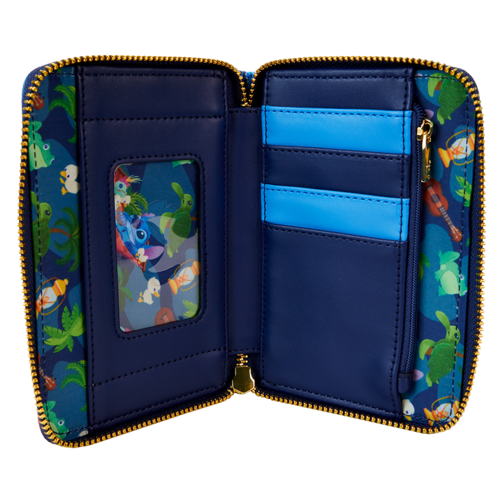 Loungefly Disney Stitch Camping Cuties Zip Around Wallet
