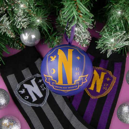 Wednesday Nevermore Academy Holiday Capsule with Socks, alternate view