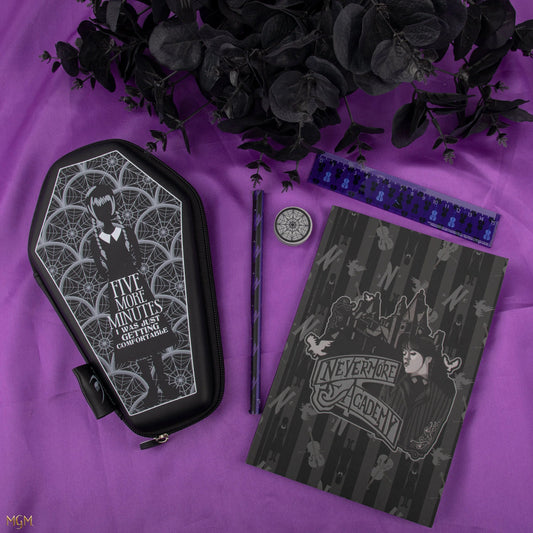 Wednesday Coffin Stationery Set, alternate view