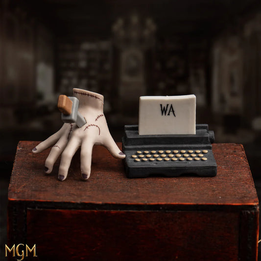 Wednesday Thing and Typewriter Gomee Eraser Figurine, alternate view