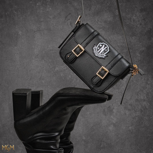 Wednesday Nevermore Academy Satchel Bag, alternate view